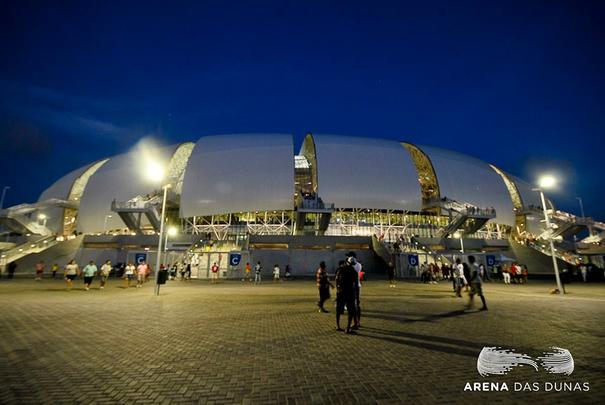 A Arena das Dunas, de Natal, foi inaugurada em 22 de janeiro de 2014, tem capacidade para 56.320 espectadores, e receber quatro jogos da Copa do Mundo