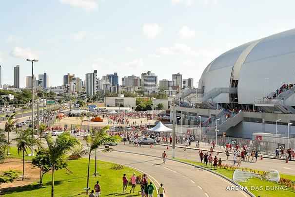 A Arena das Dunas, de Natal, foi inaugurada em 22 de janeiro de 2014, tem capacidade para 56.320 espectadores, e receber quatro jogos da Copa do Mundo