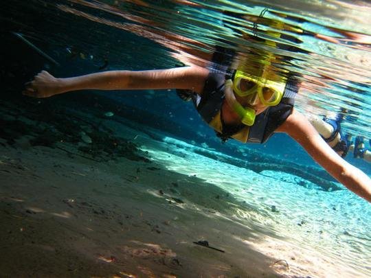 Mergulho de superfcie no municpio de Nobres-MT