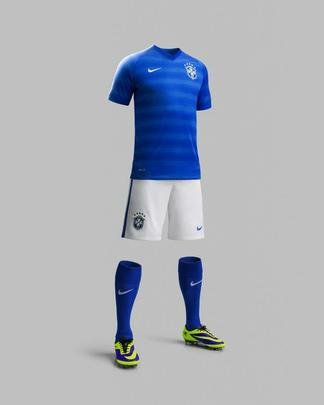 Uniformes da Seleo Brasileira, produzidos pela Nike, para a Copa do Mundo de 2014