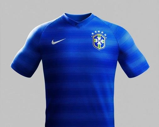 Uniformes da Seleo Brasileira, produzidos pela Nike, para a Copa do Mundo de 2014