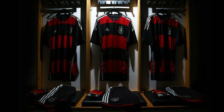 A Adidas produziu os uniformes da Alemanha para a Copa do Mundo 2014