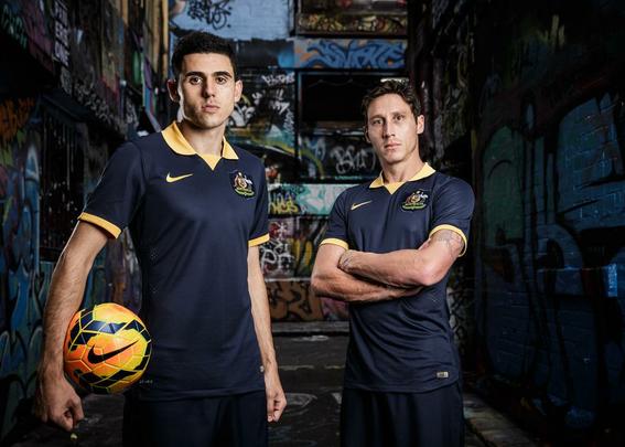 Uniformes da seleo da Austrlia para a Copa do Mundo 2014 foram fornecidos pela Nike
