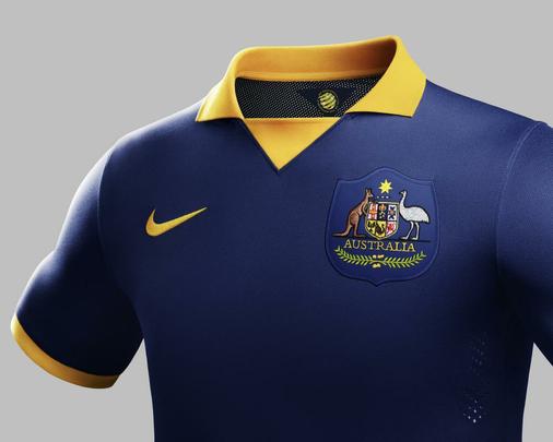 Uniformes da seleo da Austrlia para a Copa do Mundo 2014 foram fornecidos pela Nike