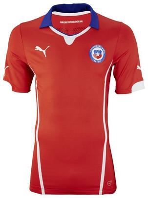 Uniformes do Chile, produzidos pela Puma, para a Copa do Mundo de 2014
