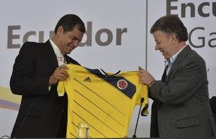 Uniforme da sele��o colombiana para a Copa do Mundo de 2014 foi fornecido pela Adidas