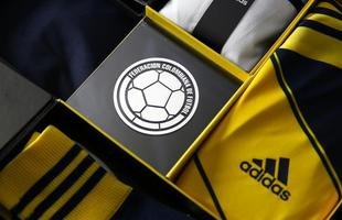Uniforme da sele��o colombiana para a Copa do Mundo de 2014 foi fornecido pela Adidas