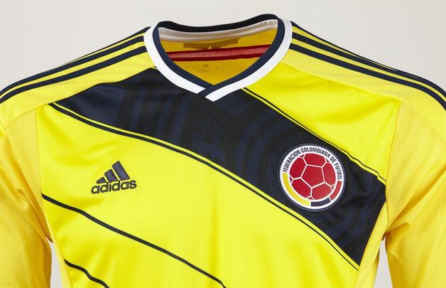Uniforme da seleo colombiana para a Copa do Mundo de 2014 foi fornecido pela Adidas