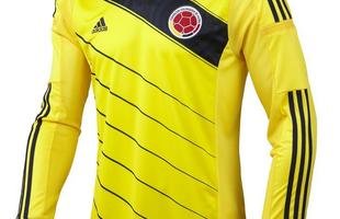 Uniforme da sele��o colombiana para a Copa do Mundo de 2014 foi fornecido pela Adidas