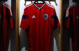 Uniforme da sele��o colombiana para a Copa do Mundo de 2014 foi fornecido pela Adidas