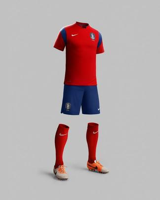 Uniformes da Coreia do Sul para a Copa do Mundo 2014 foram produzidos pela Nike
