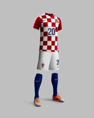 Uniforme da Crocia para a Copa do Mundo 2014 foi produzido pela Nike
