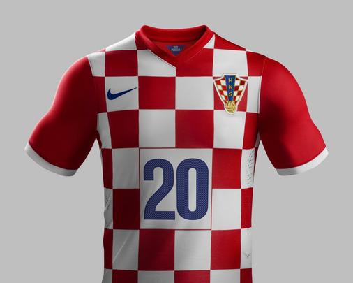 Uniforme da Crocia para a Copa do Mundo 2014 foi produzido pela Nike
