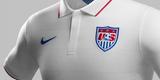 Uniformes dos Estados Unidos, confeccionados pela Nike, para a Copa do Mundo de 2014