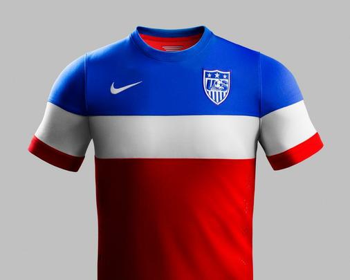 Uniformes dos Estados Unidos, confeccionados pela Nike, para a Copa do Mundo de 2014