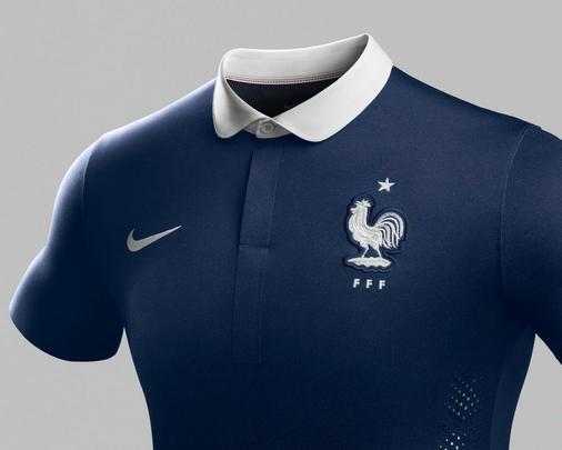 Uniformes da Frana, produzidos pela Nike, para a Copa do Mundo de 2014