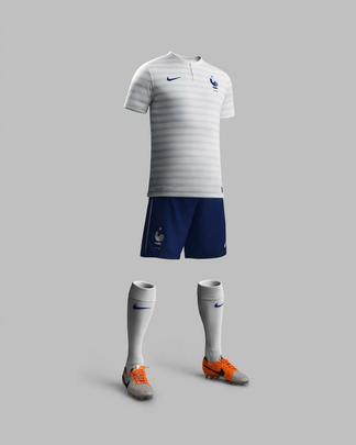 Uniformes da Frana, produzidos pela Nike, para a Copa do Mundo de 2014