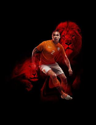 Uniformes da Holanda, produzidos pela Nike, para a Copa do Mundo de 2014