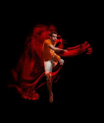 Uniformes da Holanda, produzidos pela Nike, para a Copa do Mundo de 2014