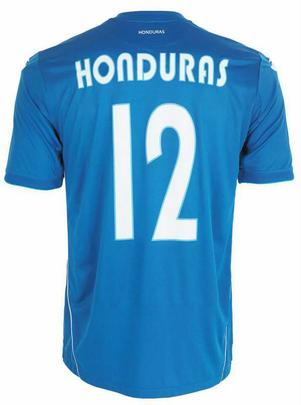 Uniformes de Honduras, confeccionados pela Joma, para a Copa do Mundo de 2014