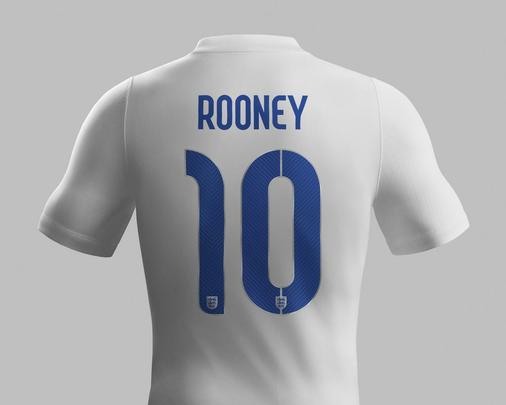 Uniformes da Inglaterra, produzidos pela Nike, para a Copa do Mundo de 2014