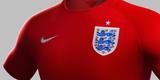 Uniformes da Inglaterra, produzidos pela Nike, para a Copa do Mundo de 2014