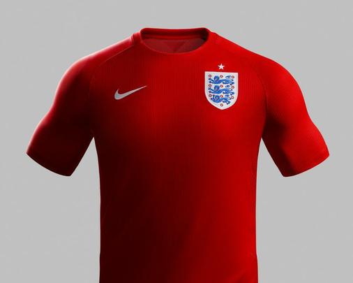Uniformes da Inglaterra, produzidos pela Nike, para a Copa do Mundo de 2014