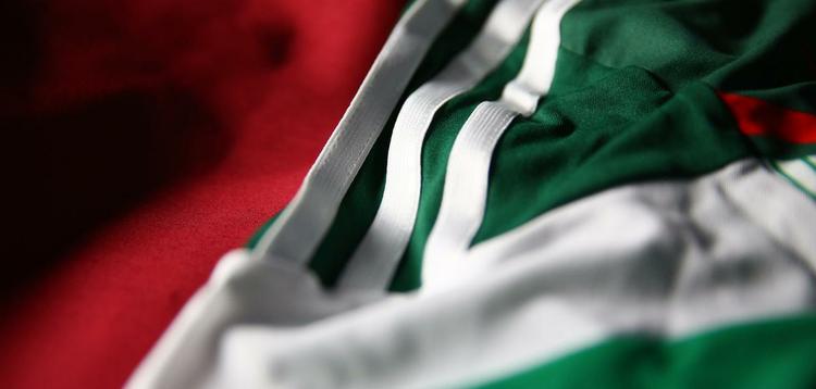 Uniformes do Mxico, produzidos pela Adidas, para a Copa do Mundo de 2014