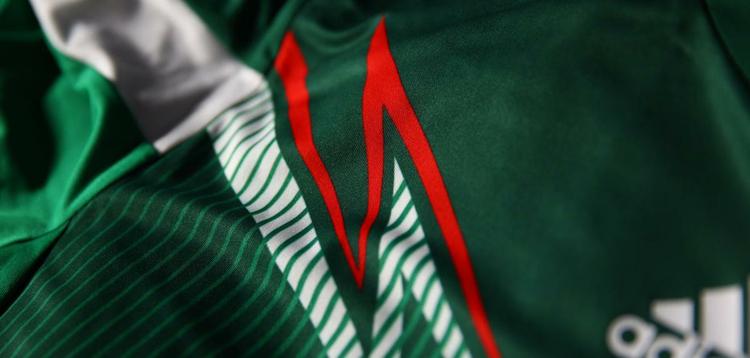 Uniformes do Mxico, produzidos pela Adidas, para a Copa do Mundo de 2014