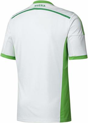 Uniformes da Nigria, confeccionados pela Adidas, para a Copa do Mundo de 2014