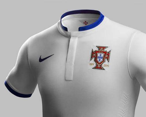 Uniformes de Portugal, produzidos pela Nike, para a Copa do Mundo de 2014