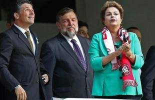 Presidente Dilma Rousseff visitou obras da Arena da Baixada, em Curitiba, nesta sexta-feira (09/05)