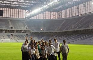 Presidente Dilma Rousseff visitou obras da Arena da Baixada, em Curitiba, nesta sexta-feira (09/05)