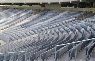 Imagens divulgadas pela Arena CAP em 7 de maio mostram evoluo das obras na Arena