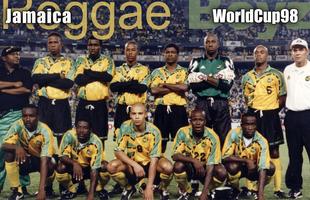 Camisa extravagante da Jamaica em 1998