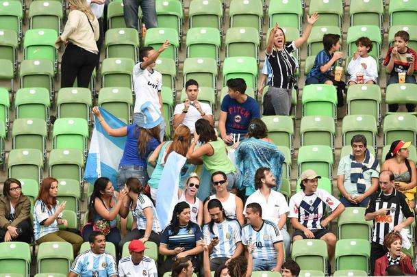 Argentina treina nesta quarta-feira  tarde no Independncia e estdio recebe bom pblico
