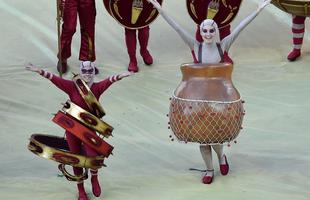 Imagens da cerimnia de abertura da Copa do Mundo de 2014, na Arena Corinthians, em So Paulo