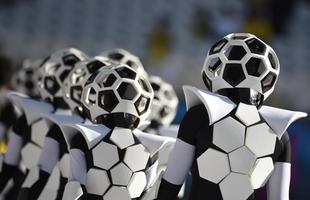 Imagens da cerimnia de abertura da Copa do Mundo de 2014, na Arena Corinthians, em So Paulo