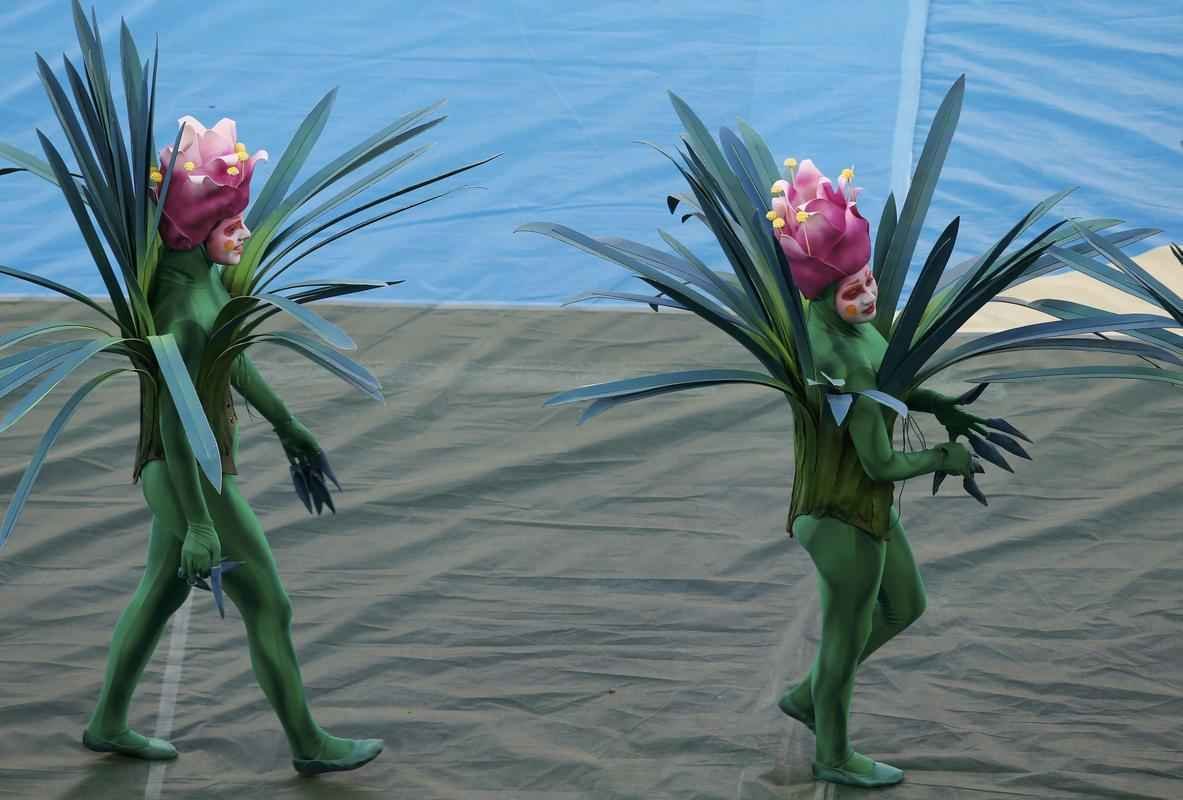 Imagens da cerimnia de abertura da Copa do Mundo de 2014, na Arena Corinthians, em So Paulo