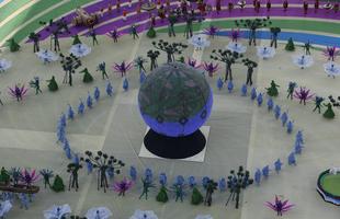 Imagens da cerimnia de abertura da Copa do Mundo de 2014, na Arena Corinthians, em So Paulo