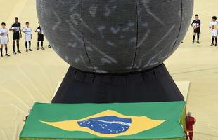 Imagens da cerimnia de abertura da Copa do Mundo de 2014, na Arena Corinthians, em So Paulo