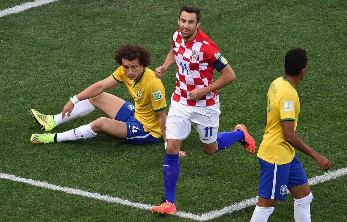 Lances de Brasil e Crocia, na Arena Itaquero, pela partida de abertura da Copa do Mundo
