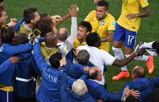 Lances de Brasil e Crocia, na Arena Itaquero, pela partida de abertura da Copa do Mundo