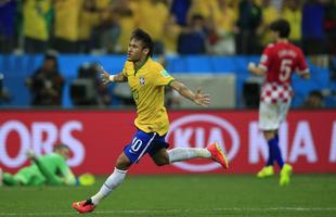 Lances de Brasil e Crocia, na Arena Itaquero, pela partida de abertura da Copa do Mundo