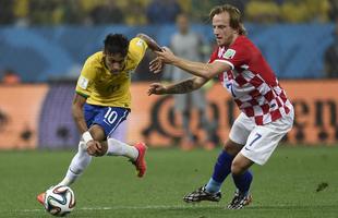 Lances de Brasil e Crocia, na Arena Itaquero, pela partida de abertura da Copa do Mundo