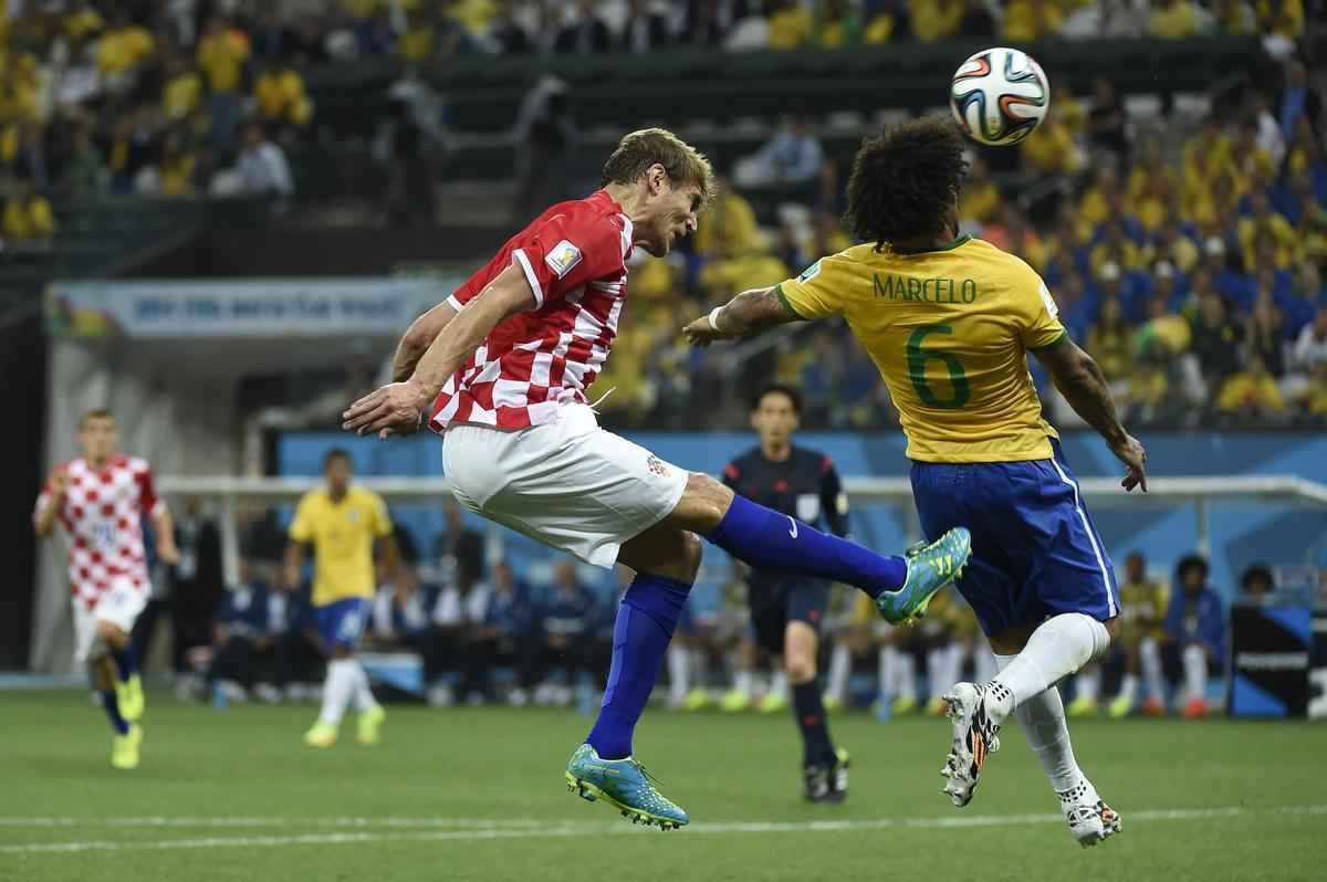 Lances de Brasil e Crocia, na Arena Itaquero, pela partida de abertura da Copa do Mundo