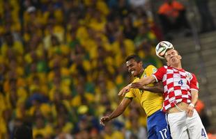 Lances de Brasil e Crocia, na Arena Itaquero, pela partida de abertura da Copa do Mundo