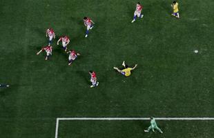 Lances de Brasil e Crocia, na Arena Itaquero, pela partida de abertura da Copa do Mundo