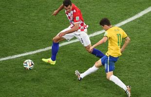 Lances de Brasil e Crocia, na Arena Itaquero, pela partida de abertura da Copa do Mundo