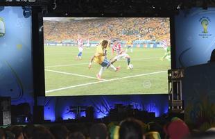 Cerca de 21 mil pessoas acompanharam da Fifa Fan Fest, em Belo Horizonte, a partida inaugural da Copa do Mundo